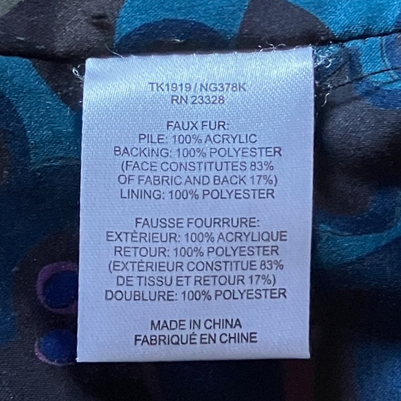 Trina Turk Leopard Faux Fur Ovecoat XL - Picture 7 of 7